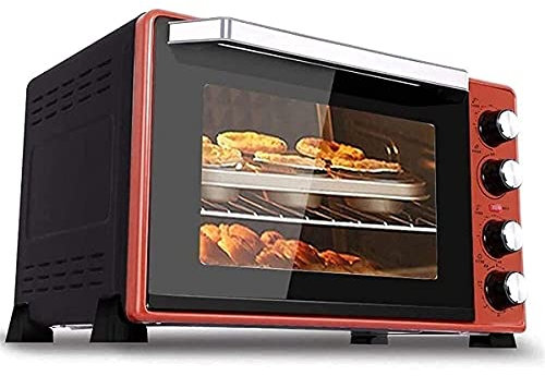 Tabletop Electric Oven 45L Electric Mini Oven with Double Hotplate, Multiple Cooking Functions & Grill, Adjustable Temperature Control Aesthetic and practical happy gift