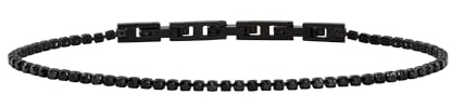 Breil, Tennis Collection, Herrenarmband aus Glänzendem Edelstahl, Cubic Zirkonia, Glänzend und Elegant, Verstellbare Länge