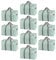 VENO 10 Pack Moving Bags, Moving Supplies, College Packing Storage Boxes with Lids Alternative, Heavy Duty Totes, Extra Large, Sturdy Handles, Zipper, for Packaging (Shiny Light Green, 10 Pack)