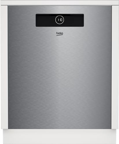 Beko BDDN38561XC bPRO 500 Unterbau-Geschirrspüler 60 cm, für 14 Maßgedecke, 3 Spülebenen, 5 Temperaturen, 8 Programme, CornerIntense, Hygiene-Programm, automatische Türöffnung, Fast+