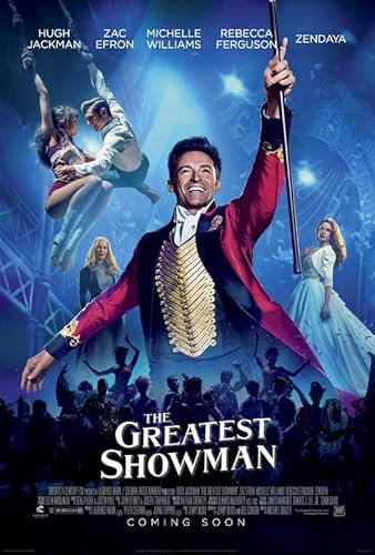 Poster auf Leinwand, Motiv Greatest Showman, A4, Wandkunst, Heimdekoration, Filmposter, Leinwand, Film, Kino, Retro, Vintage, Kult, klassisch, Nostargic, Saga, moderner Nachdruck, wir drucken jedes