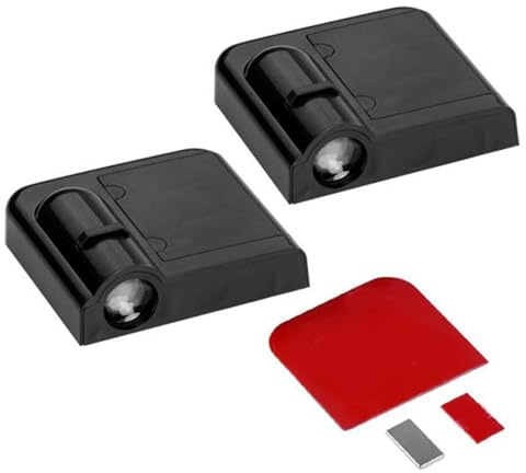Car Door Lights Battery Powered Fashionable LED Projector Courtesy Under Dash Footwell Neon Lighting (Type 3)