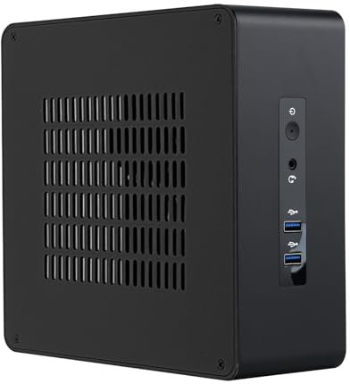 Petit châssis PC TA80 - Petit châssis ITX - Boîtier PC HTPC - Support disque solide de 2,5 - Améliore la dissipation de la chaleur et permet d'économiser de l'espace