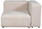 [en.casa] Sofa-Modul Suldal Eckelement mit Armlehne rechts Eckteil Sofa-Element Modulares Sofa gepolstert 110 x 109 x 68 cm Cord Couch-Element Beige