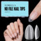 TOMICCA 360 Pièces Capsule Americaine Ongle, 12 Tailles Faux Ongles, Amande Court Transparent Couverture Complète, Avec Valise De Rangement, Pose Americaine Capsule pour Diy Nail Art