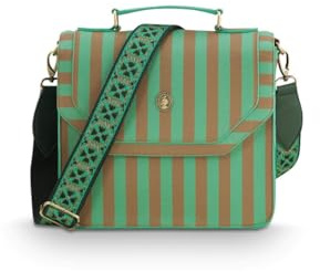 Pip Studio [W0526] Frances Cross Body Bag Medium Stripe Green 25x9x21.5cm