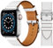 VZEXJIU Leather Bands Compatible with Apple Watch Band 42mm(Series 3) 44mm 45mm 46mm 49mm Genuine Leather Strap for iWatch Ultra 2/1 Series 10 9 8 7 6 5 4 3 SE Women Men,White/Grain
