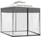 Ombrello quadrato zanzariera, 10 x 10 piedi Patio Umbrella Net, zanzariera antivento con chiusura lampo, cavo regolabile e fondo gonfiabile ad acqua per ombrelli quadrati, tettoie in ferro