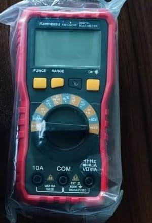 Vemfay Digital Multimeter mit 6000 Count, für AC/DC Voltage, AC/DC Current, Widerstand, Durchgang, Kapazität, Frequenz und Diodentests, Mit Hintergrundlicht, NCV misst und Automatischer Bereichswahl
