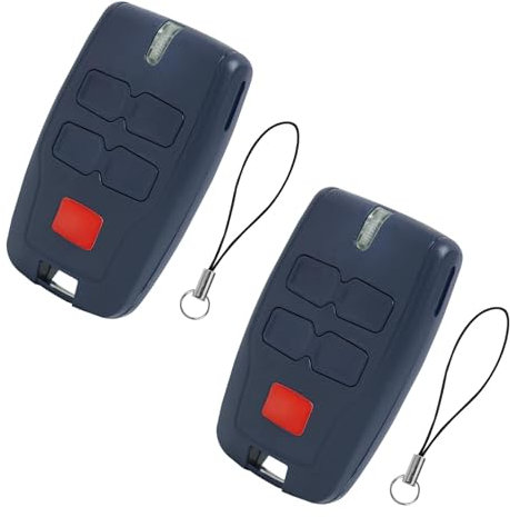2Pcs Mando de Garaje BFT 433,92 MHz Compatible con Mitto 2 B, Mitto 4, RCB02, RCB04, CLEAR ICE y VINEYARD – Mando Universal para Puertas de Garaje con Tecnología Rolling Code, Fácil Programación