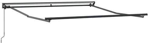 vidaXL Marco de toldo Manual Antracita 3 x 2,5 m, Estructura Moderna de toldo para jardín y terraza, protección Flexible contra el Sol, ¡con Estilo!