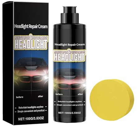 KOAHDE Auto Scheinwerfer Reparatur Set,Car Scheinwerfer Politur,Autoscheinwerfer-Reparaturflüssigkeit,Car Headlight Repair Fluid,Scheinwerfer Kratzer Reparaturspray,100G,1PC