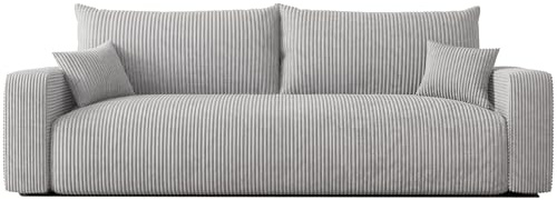 IDOHOME Schlafsofa mit Bettkasten 246x93 - Sofa Cord - 3 Sitzer Sofa mit schlaffunktion - Couch mit Schlaffunktion - Wohnzimmer Couch - Schlafcouch