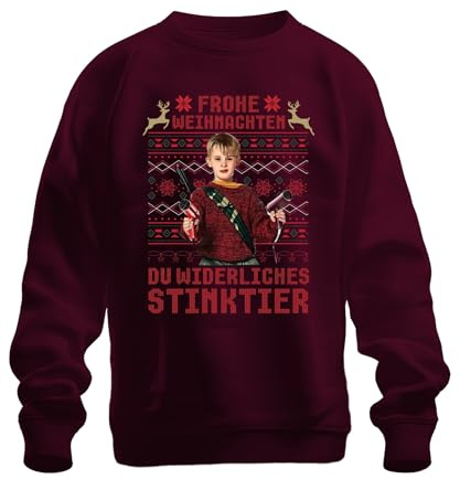 Printera Frohe Weihnachten Du widerliches Stinktier Kevin Allein Zuhaus Unisex Sweatshirt Pullover