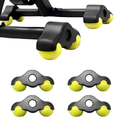 4 Pack Rocker Plate Feet for Wahoo Kickr Core 2 Roller Trainer | Indoor Cycling Trainer with 8 Tennis Balls Cycling Snap Rocker Feet, Rocker Plate Bicycle Trainer Foot Adapter