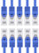 3,0 m - blau - 10 Stück CAT.7 Netzwerkkabel Sftp (Rohkabel) Patchkabel (SET) 10000Mbit/s - 500 MHz konfektioniert mit 2 RJ45 Stecker Cat6a
