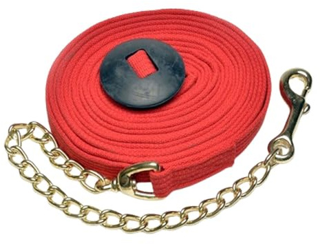 Jack's 10276-RE Lunge Cotton Webbing Line - Red