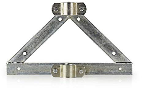 Nedis - Satelliten-Wandhalterung - Satellitenschüssel - Antennen - Tv-Mast - 90 mm - Stahl - Silber