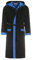 Revise RE-855 Accappatoio da uomo con fibra di bambù - asciugamano -sauna - piscina - Nero - blu - XL