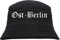 Ost-Berlin Fischerhut - Altdeutsch - Bedruckt - Bucket Hat Anglerhut Hut Schwarz L/XL