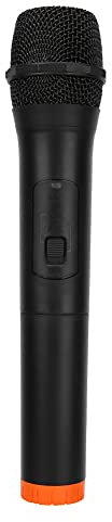 Yunir Microfono wireless universale VHF, microfono portatile professionale in plastica ABS, microfono per ricezione USB, per canto e discorso, plug and play