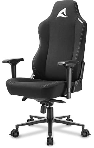 Sharkoon SKILLER SGS40 Fabric – Silla Gaming Profesional, Tela, Acero, Negro