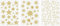 Fenster Sticker Sterne Gold