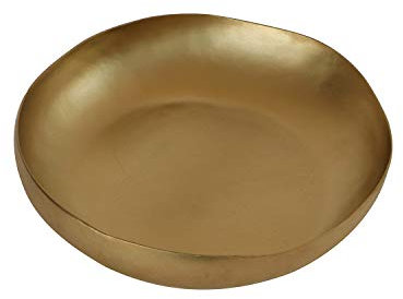 De Kulture Pure Brass Handmade Large centerpiece Bowl Aroma Diffuser For Gifts Air Freshener Floating Candles Bowl Christmas Decorations, 8X2 (DH) Inches, Gold
