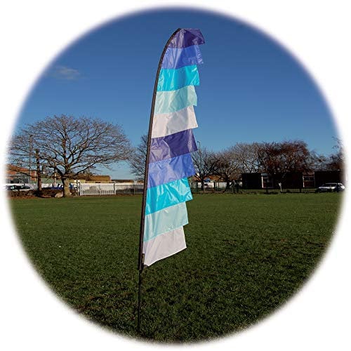 Spirit of Air Feather Banner - 4m - Cool (Blues & White)