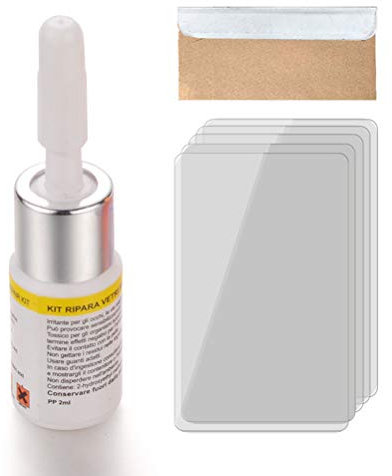 WBTY 1 Set Automotive Glas Reparatur Flüssigkeit, DIY Auto Fenster Glas Riss Chip Reparatur Werkzeug Auto Fenster Reparatur Werkzeuge Auto Windschutzscheibe Reparatur Kit Cracked Glass Corrector Set