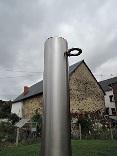 Sonnensegelmast Edelstahl 8030/2-1 Hülse 75cm 80°