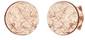 Elli Ohrringe Damen Ohrstecker Plättchen Gehämmert Antik Trend in 925 Sterling Silber