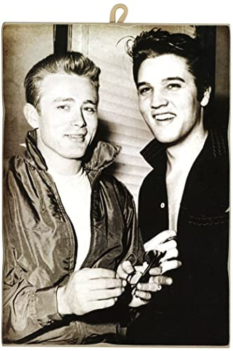 KUSTOM ART Elvis Presley James Dean Collectible Vintage Style Picture Print Wooden Piceria Bar Hotel Decoration
