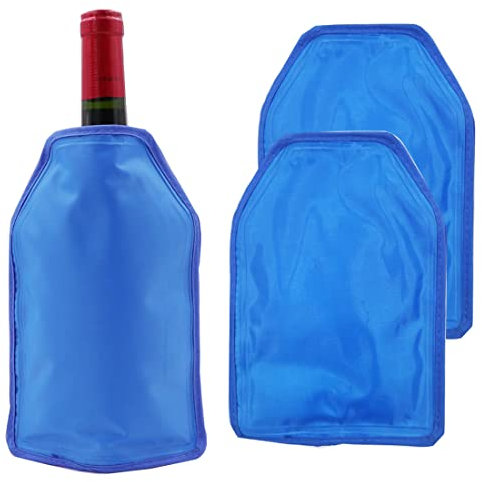 Bottle Cooler Fits 750ml and 1.5L Bottle | Wine Chilling Sleeves Ideal For Champagne and Beer (2Pack)