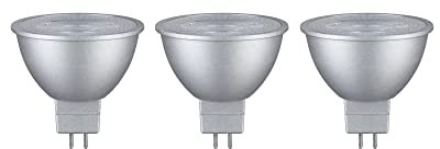 Paulmann 28914 LED Lampe Reflektor 3er Set 12V 3x450lm 36° 3x6 Watt Leuchtmittel Chrom 2700 K GU5,3
