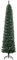 HOMCOM 7.5FT Artificial Snow Dipped Christmas Tree Xmas Pencil Tree Holiday Home Indoor Decoration with Foldable Black Stand, Green