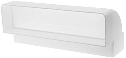 220x55 mm / 22 x 5,5 cm rechteckiger Kanalbogen für Rohranschluss - Winkel: 90° - Lüftungssystem, Heizung, Kühlung - Lüftungselement für begrenzte Platzverhältnisse.