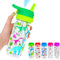 Newthinking Kids Water Bottle with Spray Mist, 420ml Portable Kids Spray Drinking Bottle for Boys Girls School Cool Down and Hydrate (Green)