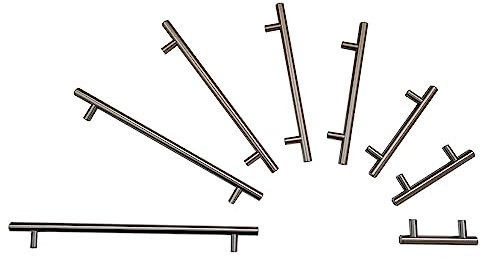 Provance Möbelgriff Stangengriff aus Edelstahl 6-20 Stück 64mm - 256mm Relinggriff Küchengriff Schrankgriff Griff (Bohrlochabstand 128mm, 6 Stück)