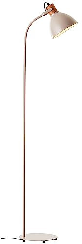 Brilliant Erena Standleuchte 1,5m taupe Metall/Holz Fußschalter 1x A60, E27, 40 W, Geeignet für Normallampe (nicht enthalten)