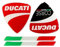 QISUO 3D-Motorrad-Roller-Aufkleber for alle Ducati-Modelle