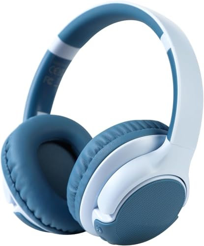 ZIHNIC Kids Bluetooth Headphones, Kids Wireless Headphones Over Ear with 85dB/94dB Volume Limited - BLUE