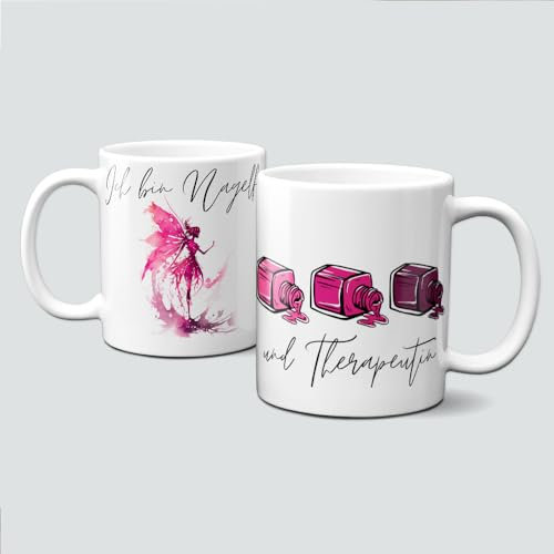 online-hut - Tasse - Kaffeebecher - Nails & Beauty - Sprüchetasse - Nagelfee und Therapeutin - NL12