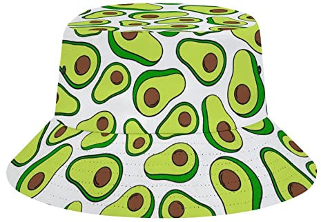 501 Anglerhut Süße Avocado Eimer Hut Unisex Fischerhüte Faltbar Bucket Hat Für Camping Outdoor Wandern