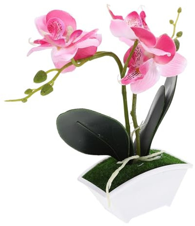 Abaodam Frühlingsdekorationen Für Zuhause Orchideen Künstliche Blumen Orchideen Für Badezimmer Orchideen Küchendekoration Simulation Künstlicher Bonsai Tischpflanze
