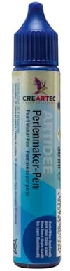 Artidee CREARTEC Perlenmaker Pen - Dunkelblau - zum Gestalten von dekorativen 3D Farbperlen auf Textilien, Holz, Pappe, Leder, Glas, Keramik - 30ml - Made in Germany