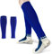 UPINWENUP 1 Pair Football Sock Football Sock Sleeves for Men Black Soccer Shin Guards Sleeves Football Sleeve Socks for Football Games Beginner (BLUE)