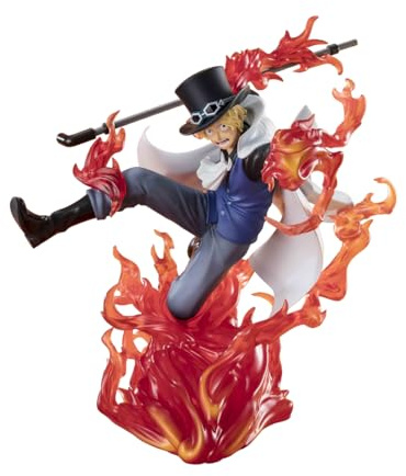 TAMASHII NATIONS One Piece Figuarts Zero Extra Battle PVC Statue Sabo Fire Fist Rook Check 19 cm