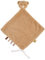 Nattou Grand Doudou Plat en Polyester, Ourson, Compagnon de Route dès la Naissance, 35 x 35 cm, Teddy, Marron Clair