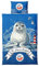 F.C. Hansa Rostock Kinderbettwäsche Robby - Robbe am Ostseestrand - Baumwolle - Blau - Einzelbett (90x200 cm) - 1x Kissenbezug, 1x Deckenbezug